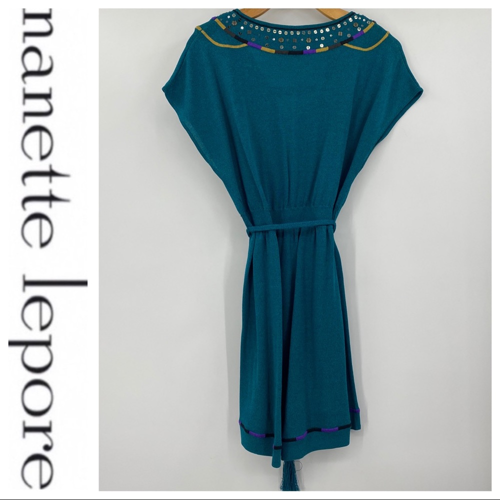 💕SALE💕 Nanette Lepore Jeweled Summer Dress - Picture 4 of 11